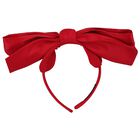 Girls Green Bow Headband, 1, hi-res