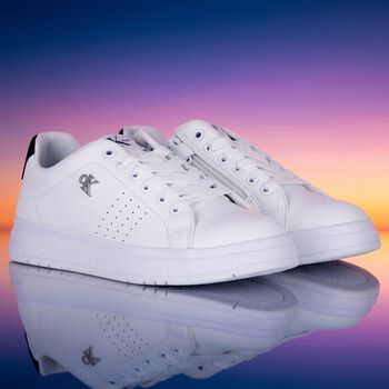 White Logo Trainers
