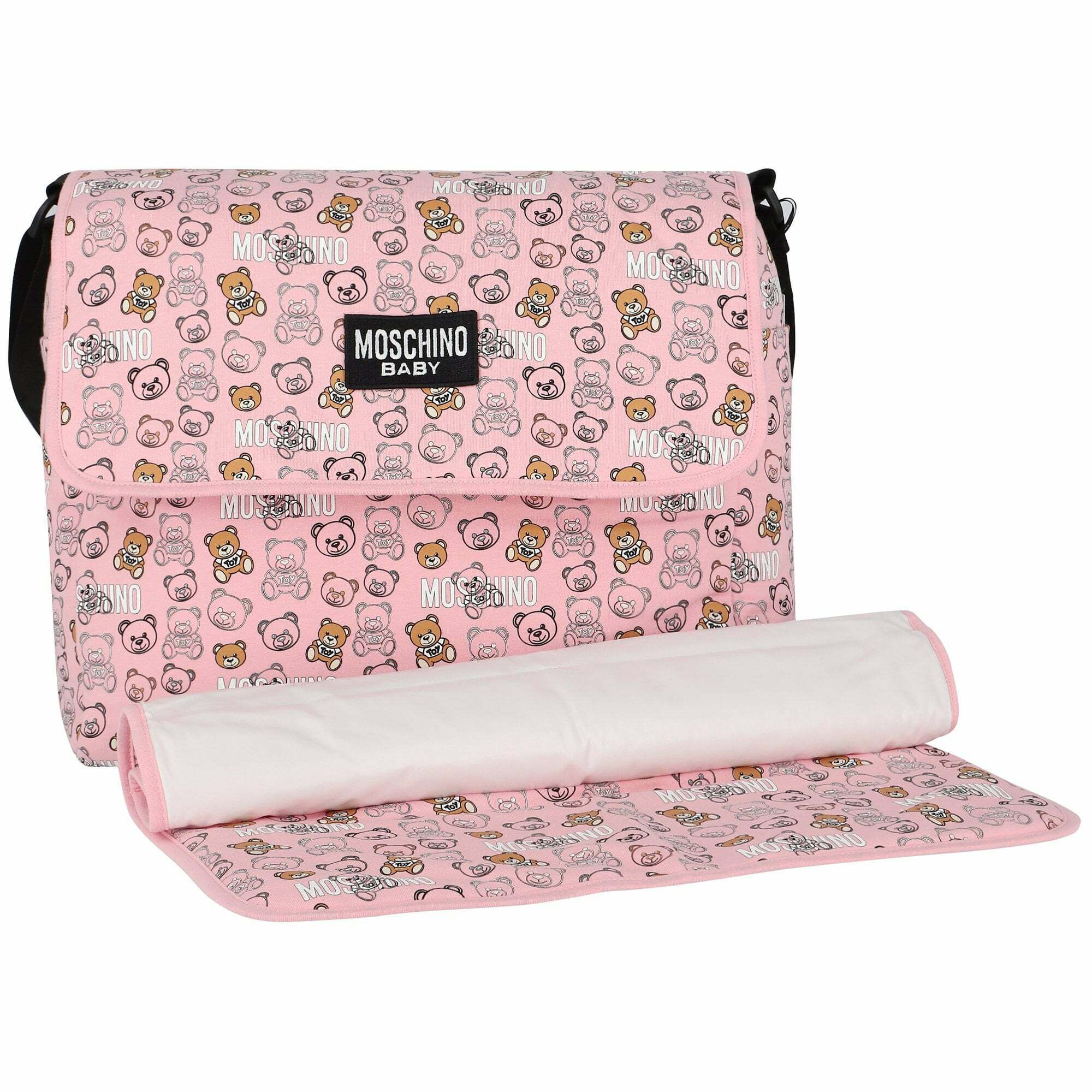 Baby pink moschino bag store