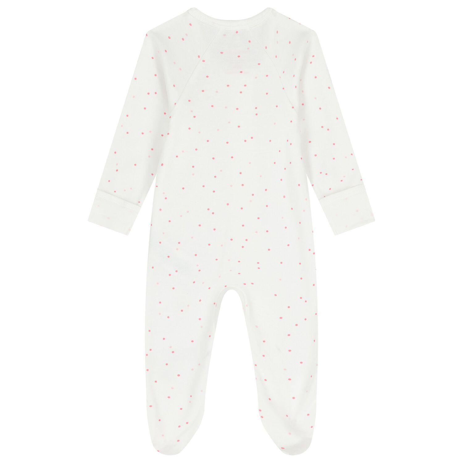 Baby Girls White & Pink Babygrows ( 2 Pack ), 4, hi-res image number null