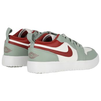 Green, White & Red Air Jordan 1 Low Alt Trainers