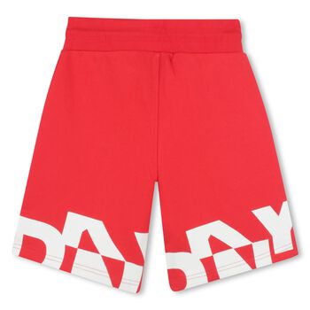 Boys Red Logo Shorts