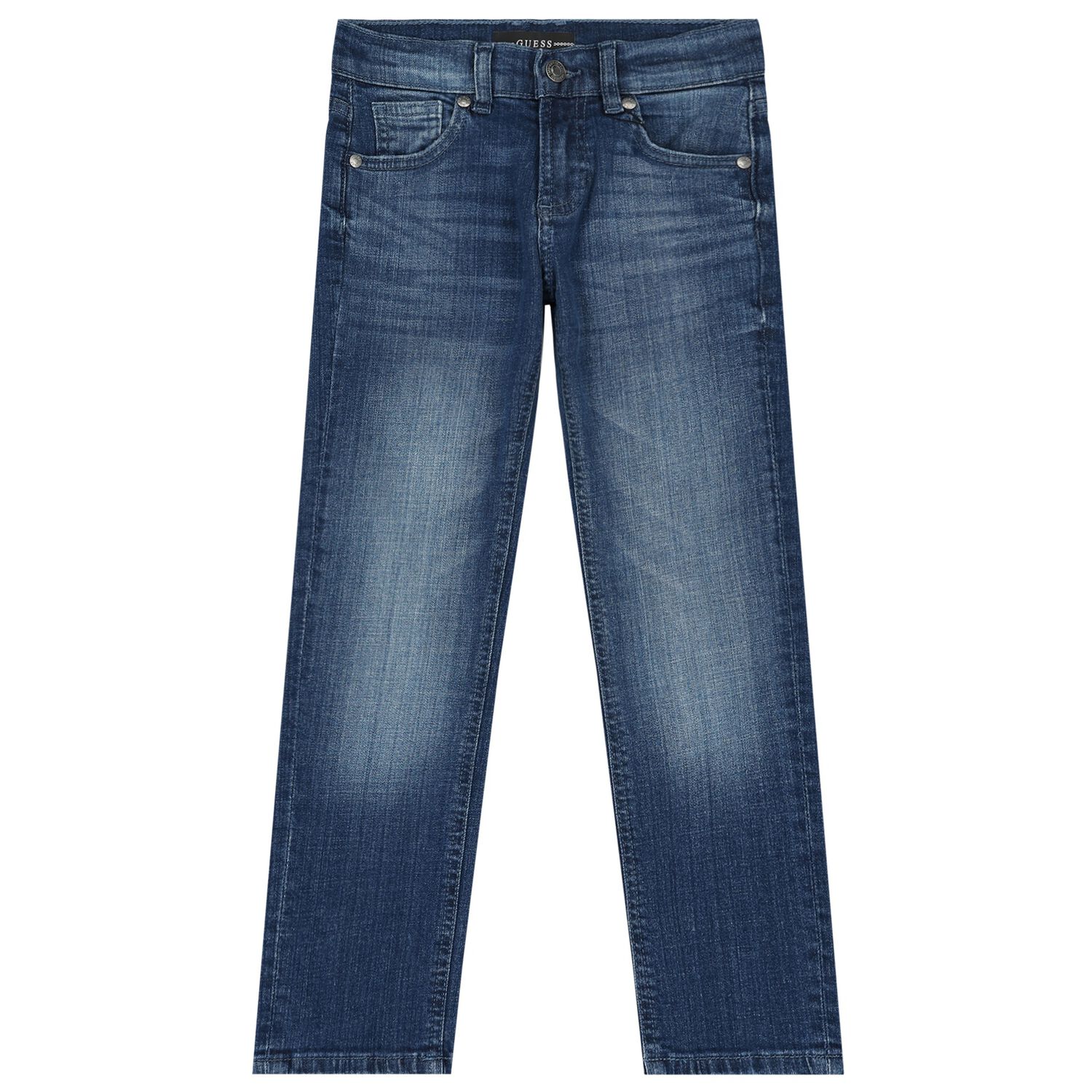 Boys Blue Logo Denim Jeans, 1, hi-res image number null