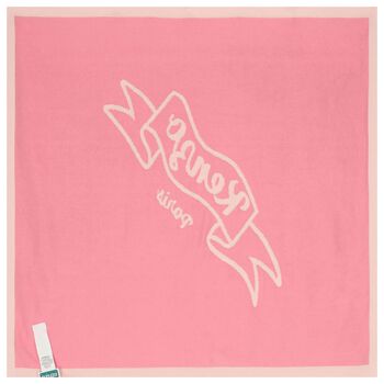 Pink Logo Knitted Blanket