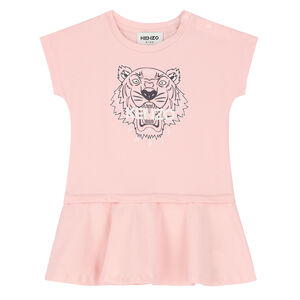 Younger Girls Pink Tiger Dress