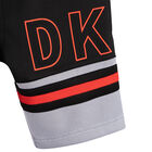 Boys Black & White Logo Shorts, 1, hi-res