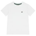 Boys White Logo T-Shirt, 1, hi-res
