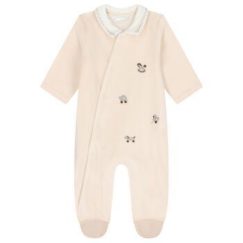 Ivory Embroidered Babygrow