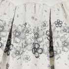 Girls White & Ivory Embellished Floral Skirt Set, 1, hi-res