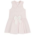 Girls Pink Bow Dress & Headband Set, 1, hi-res