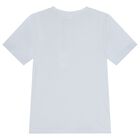 Boys Mini Me Blue Logo T-Shirt, 8, hi-res