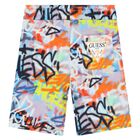 Graffiti Logo Patterned Shorts, 1, hi-res
