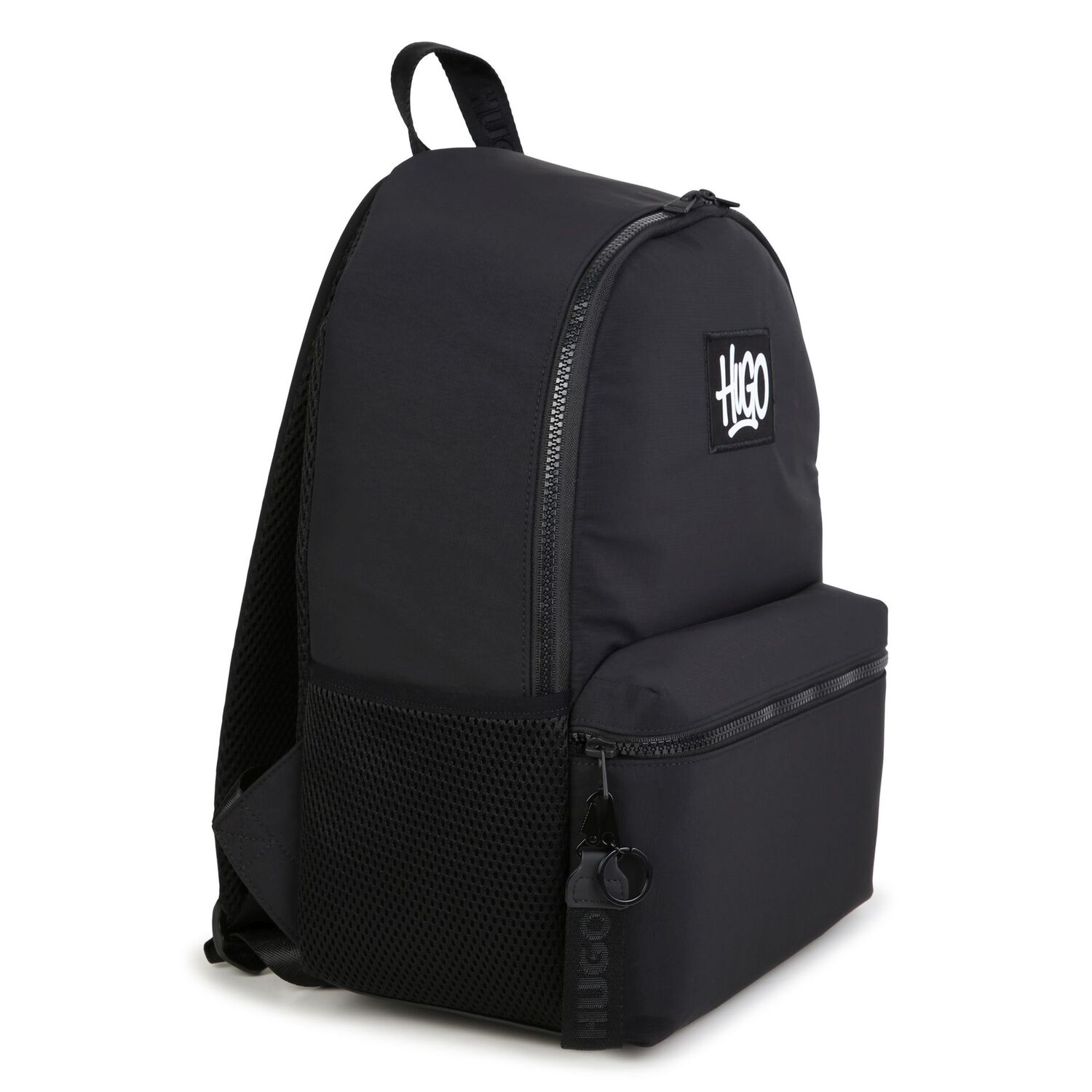 Black Logo Backpack, 1, hi-res