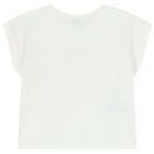 Girls Orange & White Skirt Set (3 Piece), 1, hi-res