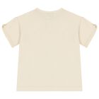 Girls Beige & Green Flower Leggings Set, 2, hi-res