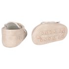 Baby Boys Beige Leather Pre Walker Moccasins, 2, hi-res