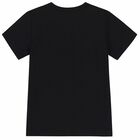 Black Logo Embellished T-Shirt, 1, hi-res