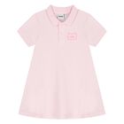 Baby Girls Pink Logo Polo Dress, 1, hi-res