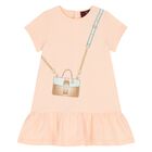 Younger Girls Pale Orange Crossbody Bag Dress, 3, hi-res