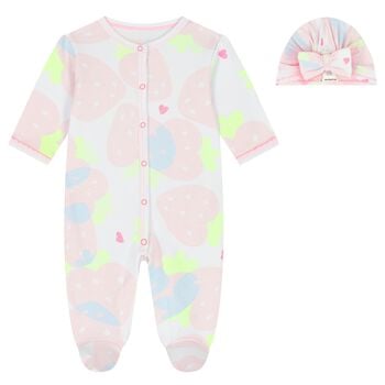 Baby Girls Pink Babygrow Gift Set
