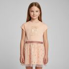 Girls Pink Cotton Dress, 1, hi-res