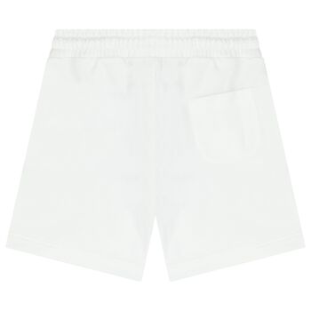 Boys White Logo Shorts