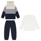 Boys Multi-Coloured Tracksuit Set (3 Piece), 1, hi-res