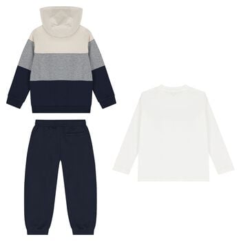 Boys Multi-Coloured Tracksuit Set (3 Piece)