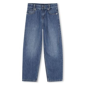 Boys Blue Logo Denim Jeans
