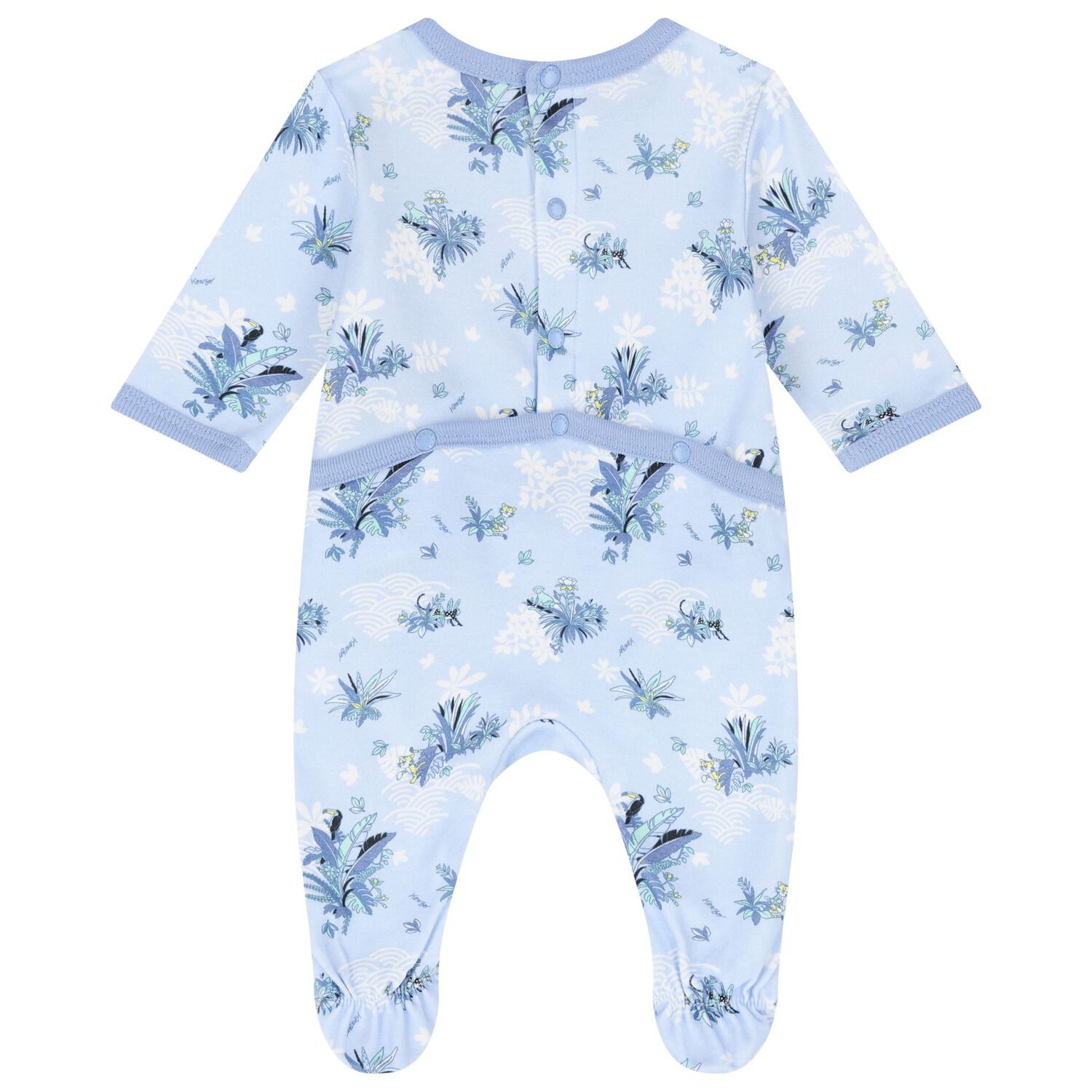 Baby Boys Blue Logo Babygrow Gift Set, 1, hi-res