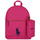 Pink Logo Backpack, 2, hi-res