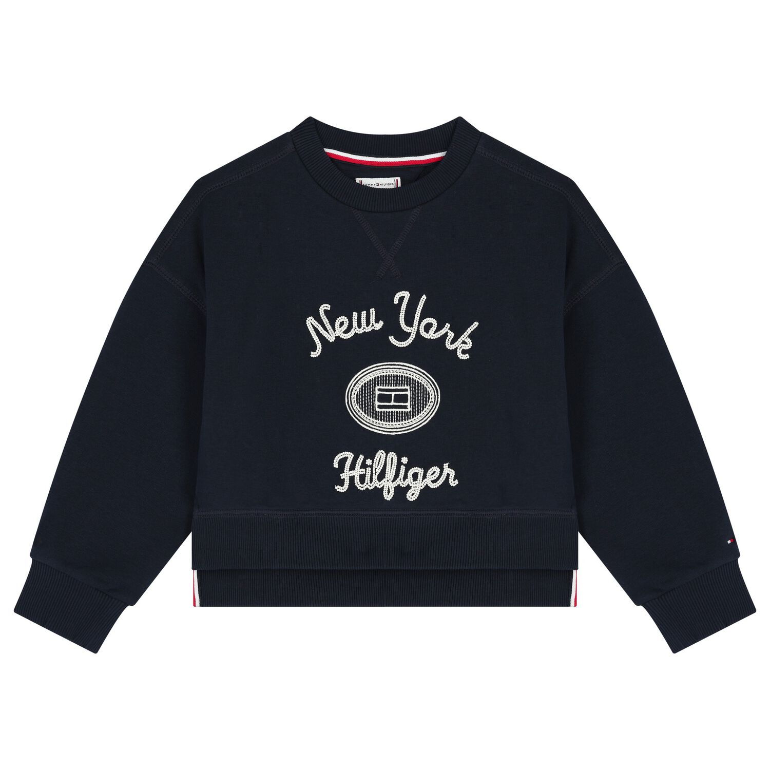 Girls Navy Logo Sweatshirt, 1, hi-res image number null