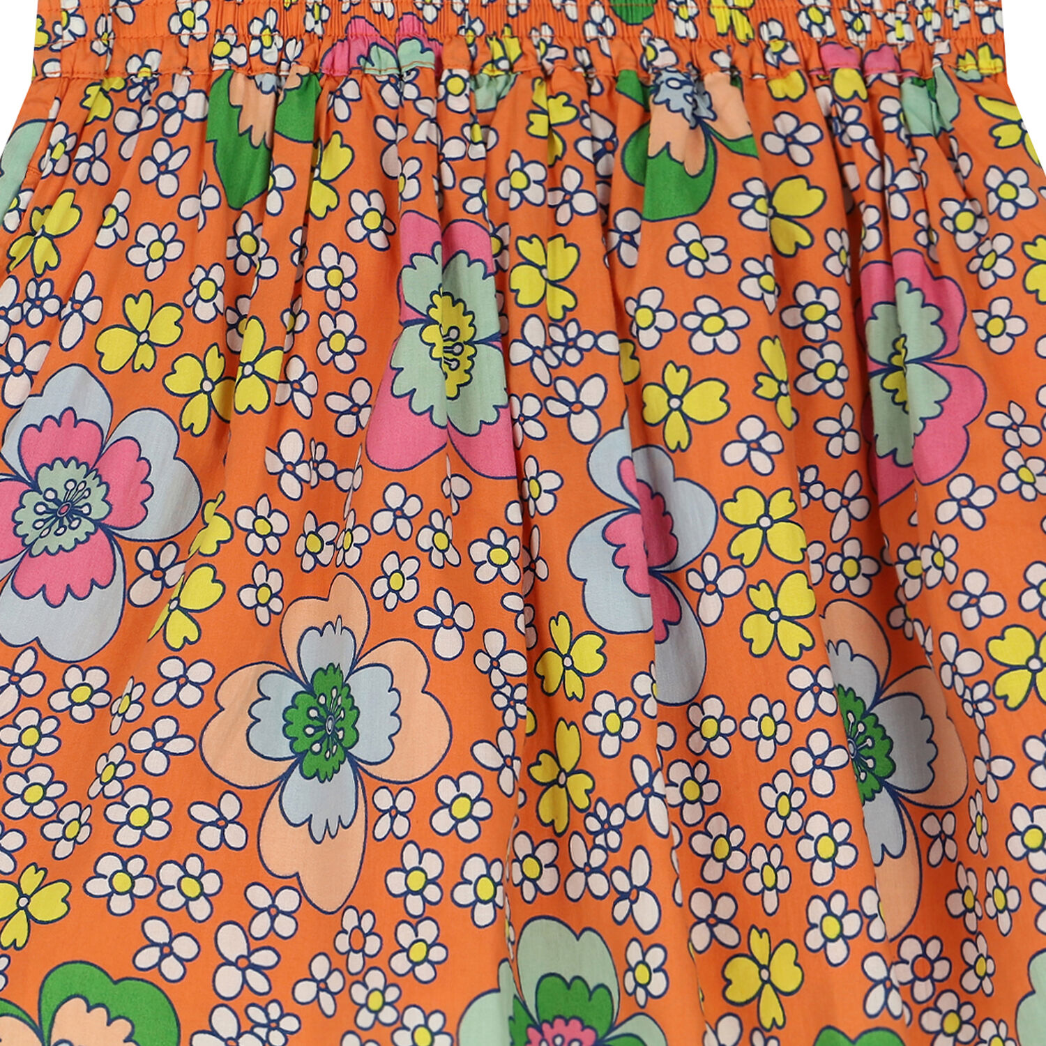 Girls Orange Floral Skirt, 1, hi-res image number null