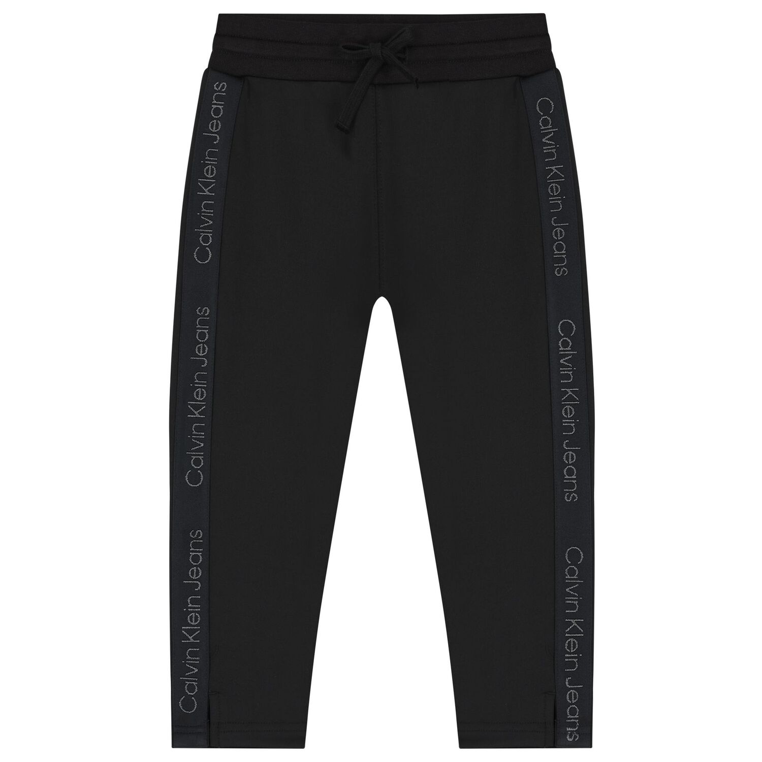 بدلة رياضية أولاد  بالشعار باللون الأسود, 1, hi-res