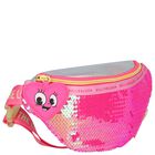 Girls Pink & Silver Sequin Belt Bag ( 25cm ) , 1, hi-res