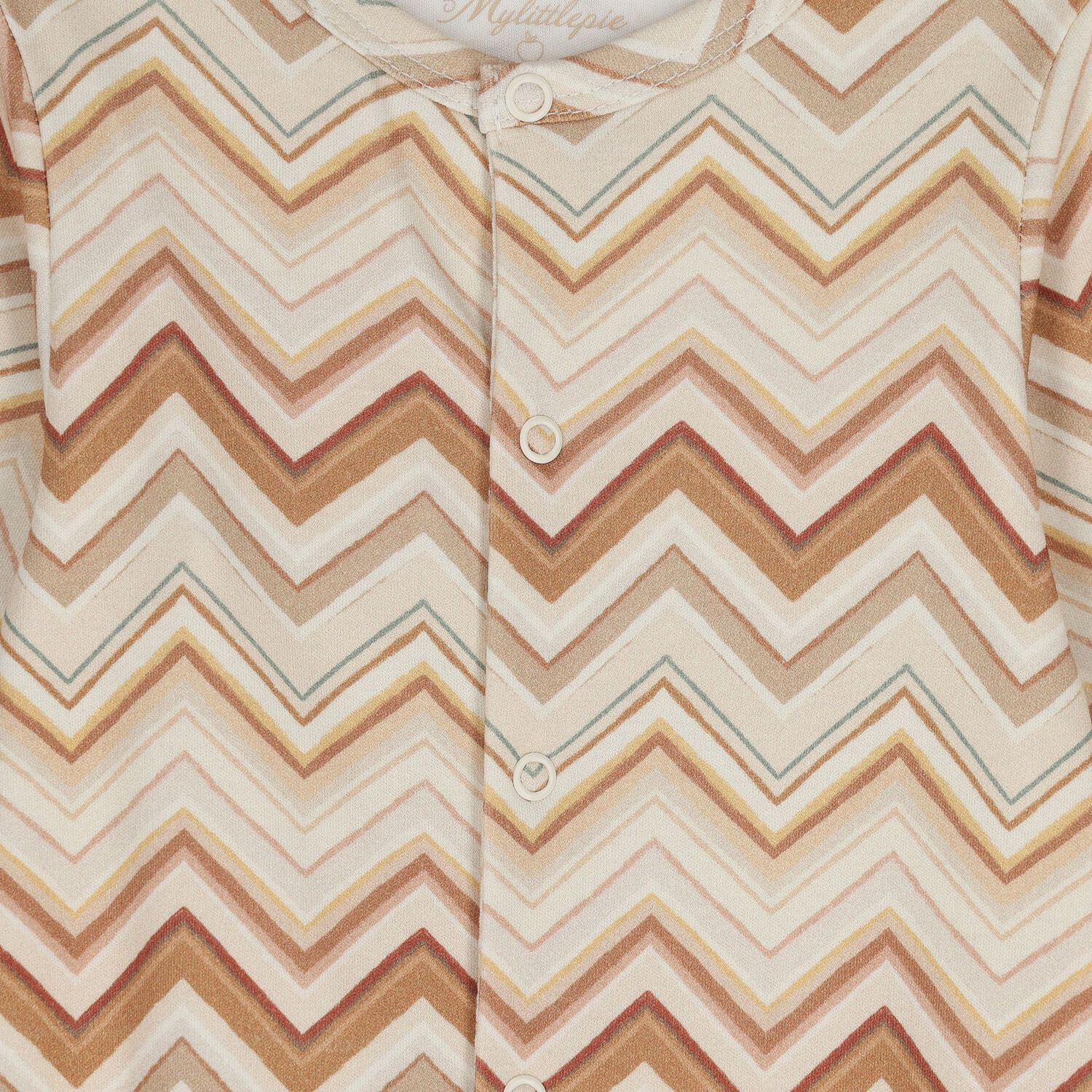 Multi-Coloured Zig Zag Babygrow Set, 1, hi-res