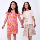 Girls Pink Logo Bag T-Shirt, 2, hi-res