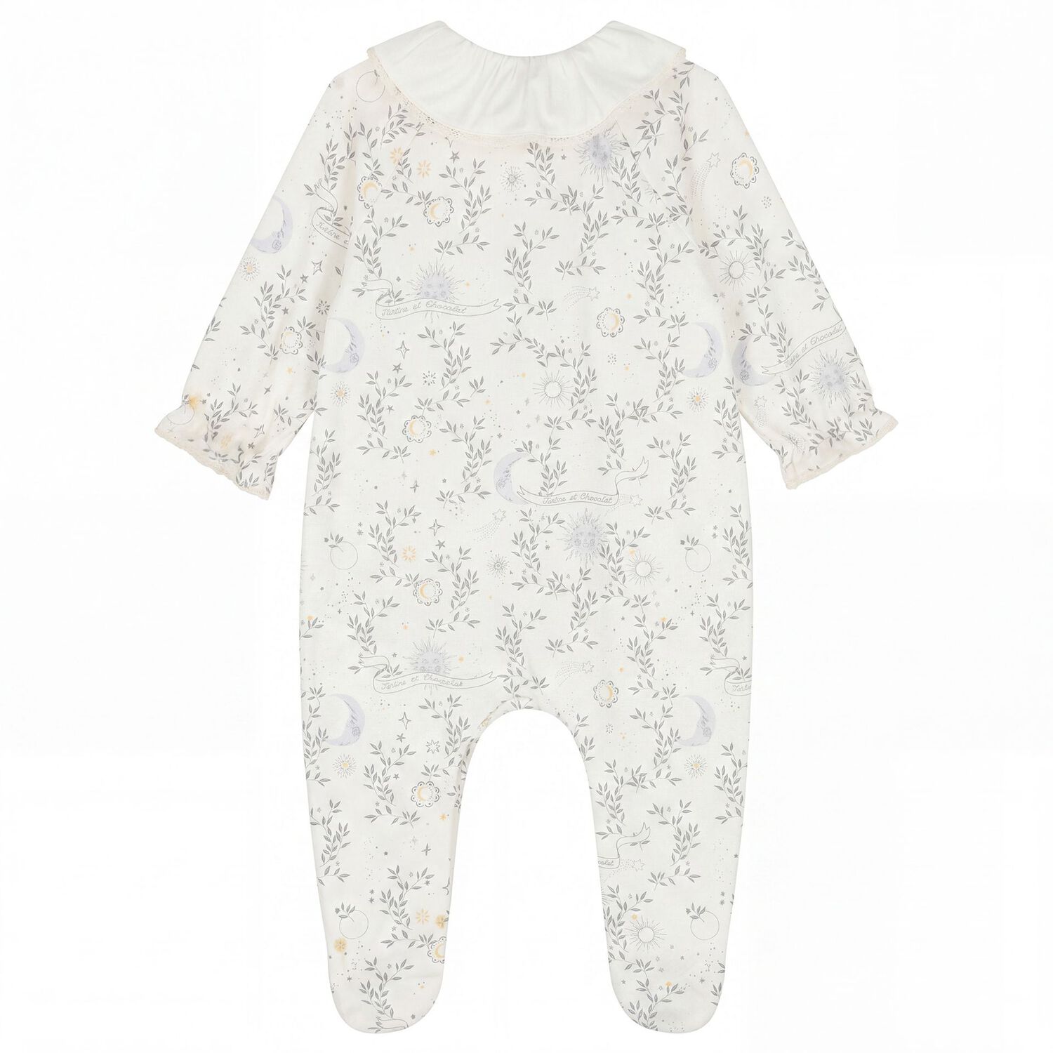 Ivory R&ecirc;ve &eacute;toil&eacute; Babygrow, 2, hi-res