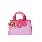 Girls Pink & Purple Mini Handbag Keychain ( 9CM ), 1, hi-res