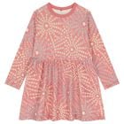 Girls Pink Star Dress, 1, hi-res