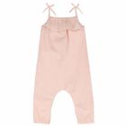 Younger Girls Pale Pink Jumpsuit, 1, hi-res