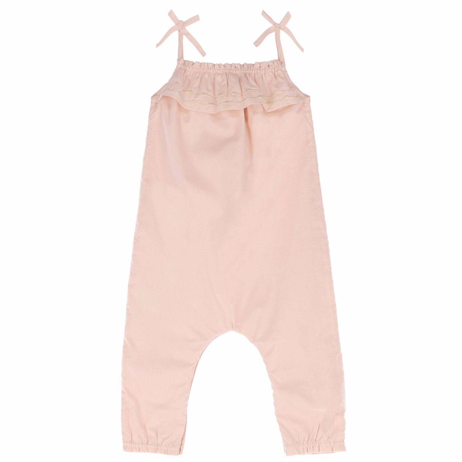 Younger Girls Pale Pink Jumpsuit, 1, hi-res image number null