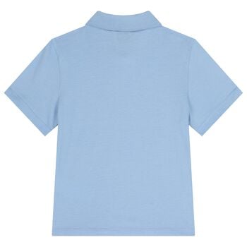 Boys Blue Logo Polo Shirt