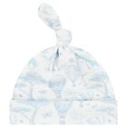 Baby Boys White & Blue Africa Hat, 1, hi-res