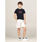 Boys Ivory Logo Shorts, 2, hi-res