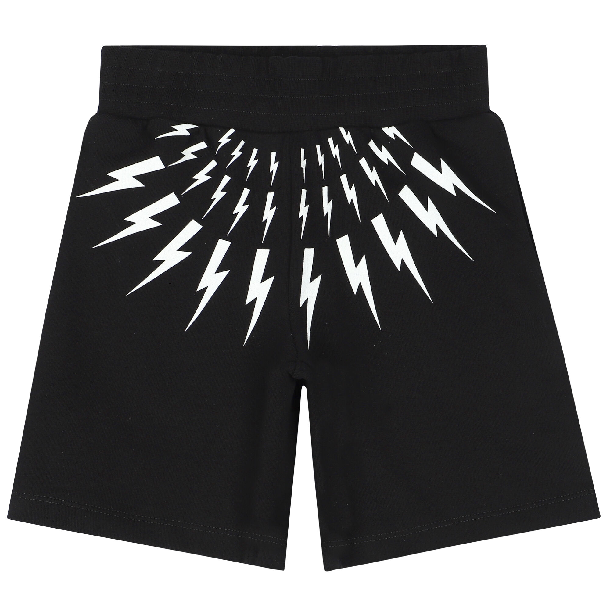 Neil Barrett Kids Number-print court shorts - Blue