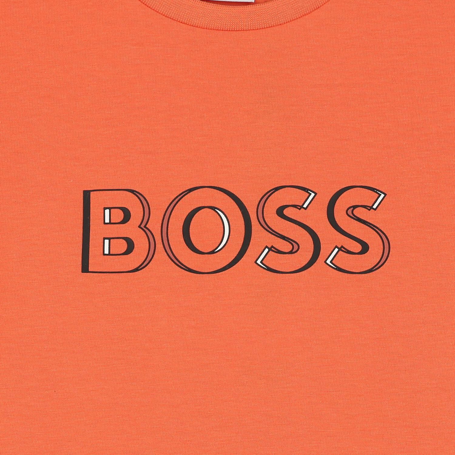 Boys Orange Logo T-Shirt, 1, hi-res image number null