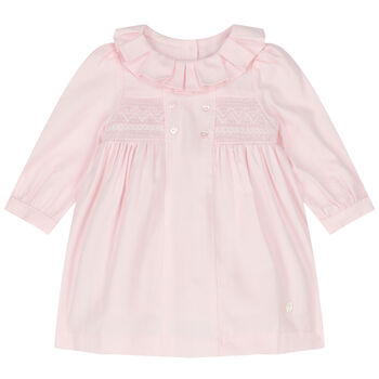 Baby Girls Pink Smocked Dress