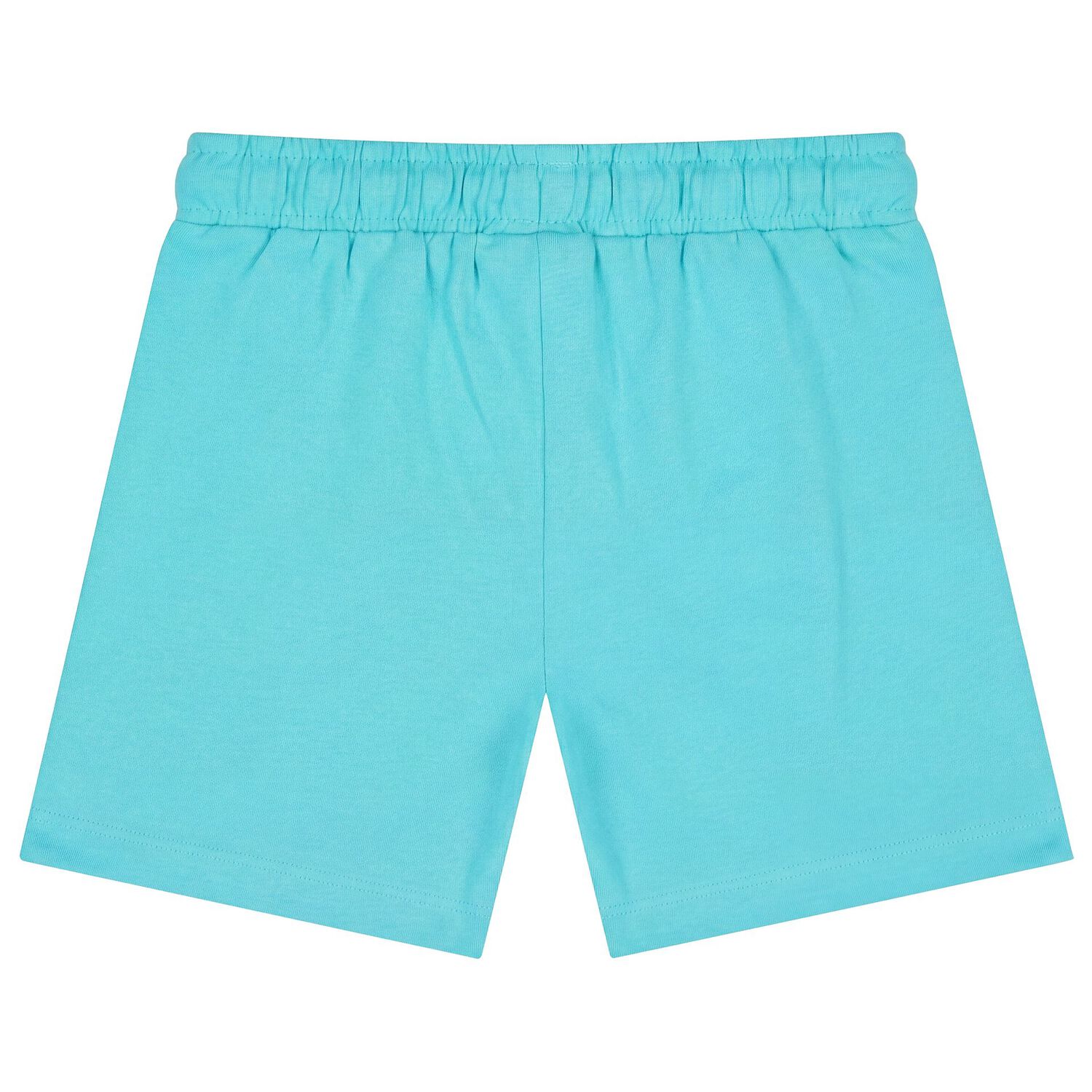 Younger Boys White & Aqua Shorts Set, 3, hi-res