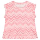 Girls Pink Zig Zag Pyjamas, 1, hi-res